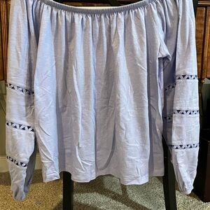 Lilly Pulitzer White Long Sleeve Smocked Blouse